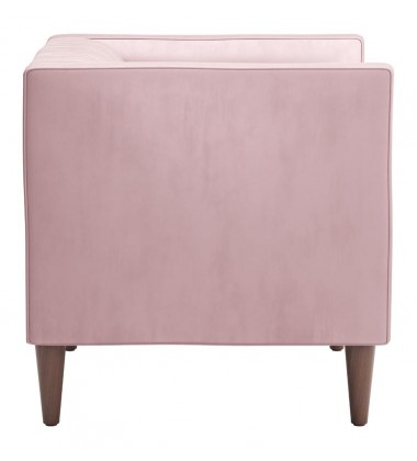  Grant Arm Chair Pink Velvet (101342) - Zuo Modern