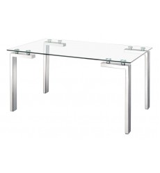  Roca Dining Table Stainless Steel (102142) - Zuo Modern