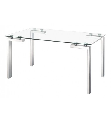  Roca Dining Table Stainless Steel (102142) - Zuo Modern