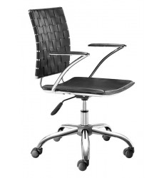  Criss Cross Office Chair Black (205030) - Zuo Modern