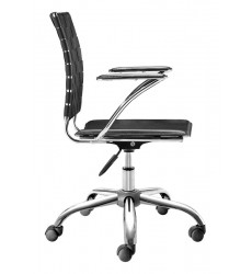  Criss Cross Office Chair Black (205030) - Zuo Modern