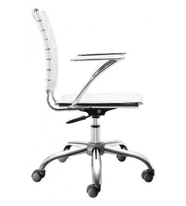  Criss Cross Office Chair White (205031) - Zuo Modern