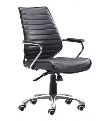  Enterprise Low Back Office Chair Black (205164) - Zuo Modern