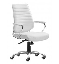  Enterprise Low Back Office Chair White (205165) - Zuo Modern