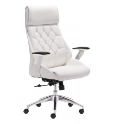  Boutique Office Chair White (205891) - Zuo Modern