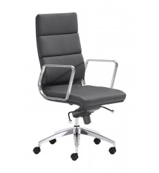  Engineer High Back Office Chair Black (205892) - Zuo Modern