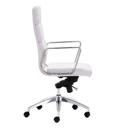  Engineer High Back Office Chair White (205893) - Zuo Modern