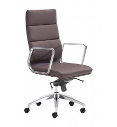  Engineer High Back Office Chair Espresso (205894) - Zuo Modern