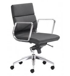  Engineer Low Back Office Chair Black (205895) - Zuo Modern