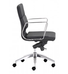  Engineer Low Back Office Chair Black (205895) - Zuo Modern