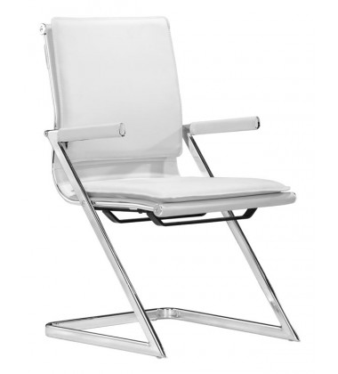 Lider Plus Conference Chair White (215211) - Zuo Modern