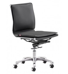  Lider Plus Armless Office Chair Black (215218) - Zuo Modern