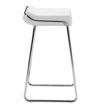 Wedge Barstool White (300042) - Zuo Modern  Wedge Barstool White (300042) - Zuo Modern