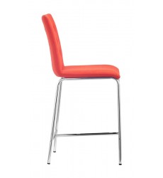  Uppsala Counter Chair Tangerine (300337) - Zuo Modern