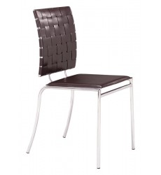  Criss Cross Dining Chair Espresso (333010) - Zuo Modern