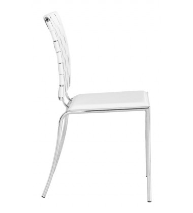  Criss Cross Dining Chair White (333011) - Zuo Modern