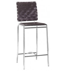  Criss Cross Counter Chair Espresso (333060) - Zuo Modern