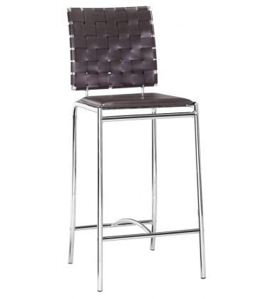  Criss Cross Counter Chair Espresso (333060) - Zuo Modern
