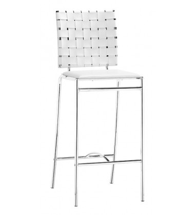  Criss Cross Counter Chair White (333061) - Zuo Modern