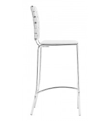  Criss Cross Counter Chair White (333061) - Zuo Modern