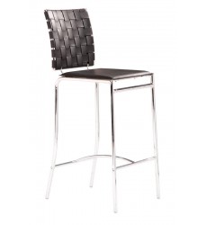 Criss Cross Counter Chair Black (333062) - Zuo Modern