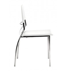  Trafico Dining Chair White (404132) - Zuo Modern