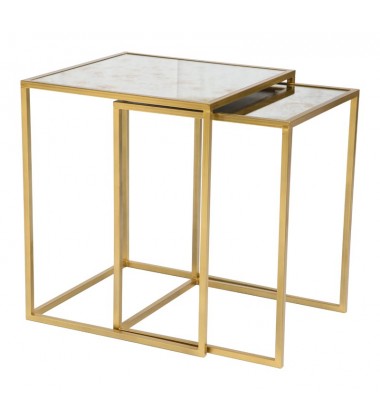  Calais Nesting Tables Brass (405005) - Zuo Modern