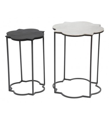  Brighton Accent Table Black & White (405007) - Zuo Modern