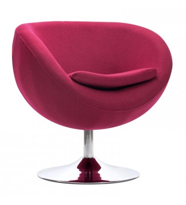  Lund Arm Chair Carnelian Red (500320) - Zuo Modern