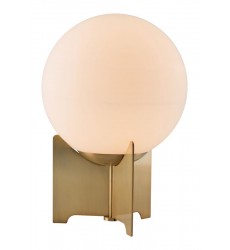  Pearl Table Lamp White & Brushed Bronze (56049) - Zuo Modern