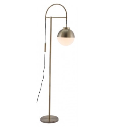  Waterloo Floor Lamp White & Brushed Brass (56053) - Zuo Modern