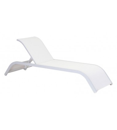  Sun Beach Chaise Lounge White (703586) - Zuo Modern