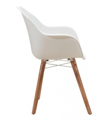  Tidal Dining Chair White (703752) - Zuo Modern