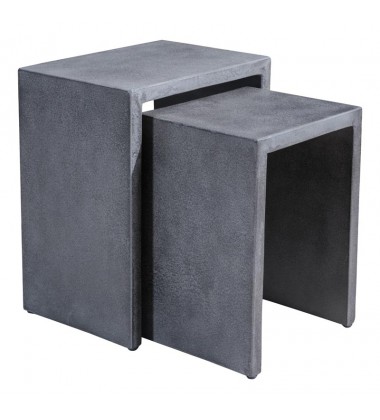  Mom Nesting Side Tables Cement (703758) - Zuo Modern