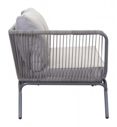  Pier Laf Double Seat Gray (703785) - Zuo Modern