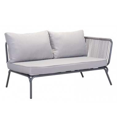 Pier Raf Double Seat Gray (703786) - Zuo Modern  Pier Raf Double Seat Gray (703786) - Zuo Modern