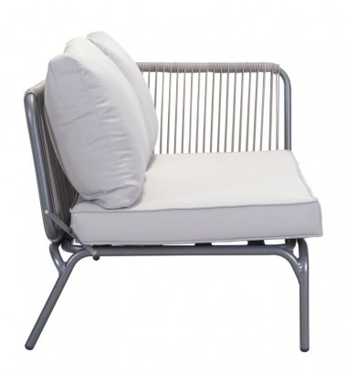 Pier Raf Double Seat Gray (703786) - Zuo Modern  Pier Raf Double Seat Gray (703786) - Zuo Modern
