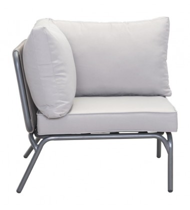  Pier Corner Single Gray (703788) - Zuo Modern