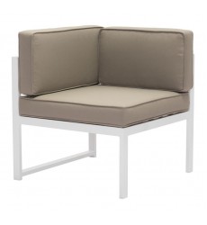  Golden Beach Corner White & Taupe (703811) - Zuo Modern