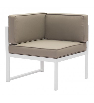  Golden Beach Corner White & Taupe (703811) - Zuo Modern