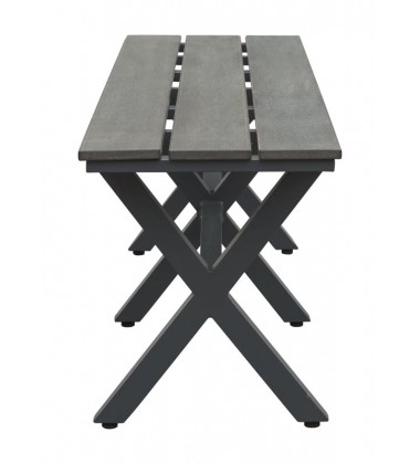  Bodega Bench Ind. Gray & Brown (703816) - Zuo Modern