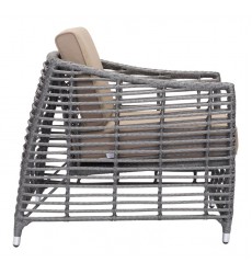  Trek Beach Arm Chair Gray & Beige (703826) - Zuo Modern
