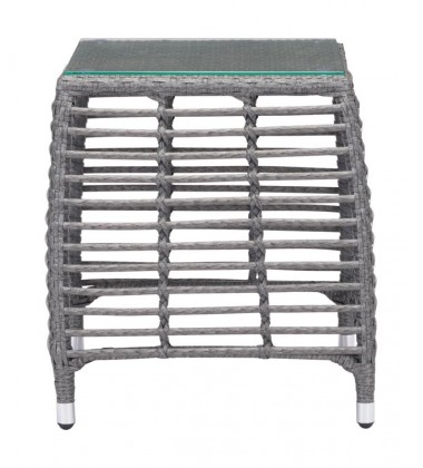  Trek Beach Side Table Gray & Beige (703829) - Zuo Modern