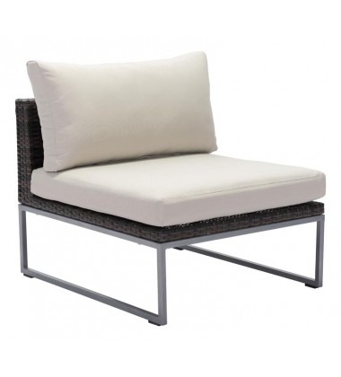  Malibu Middle Chair Brown & Beige (703834) - Zuo Modern