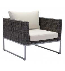 Malibu Arm Chair Brown & Beige (703836) - Zuo Modern  Malibu Arm Chair Brown & Beige (703836) - Zuo Modern