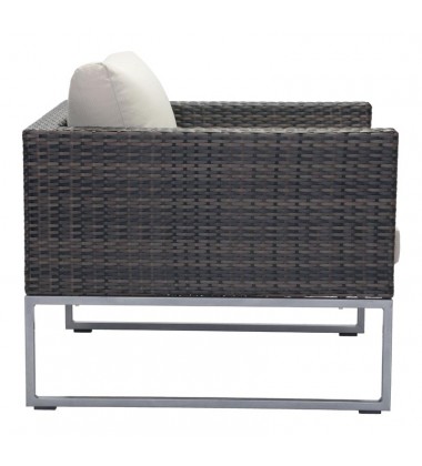 Malibu Arm Chair Brown & Beige (703836) - Zuo Modern  Malibu Arm Chair Brown & Beige (703836) - Zuo Modern