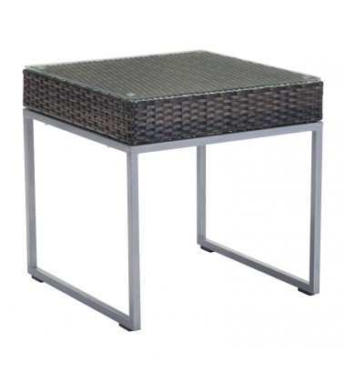Malibu Side Table Brown & Silver (703837) - Zuo Modern  Malibu Side Table Brown & Silver (703837) - Zuo Modern