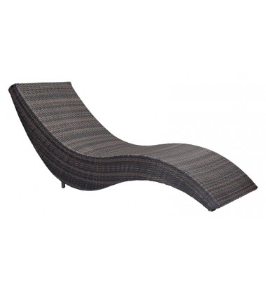  Hassleholtz Beach Chaise Lounge Brown (703839) - Zuo Modern