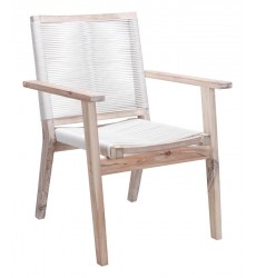 South Port Dining Chair White Wash & White (703851) - Zuo Modern  South Port Dining Chair White Wash & White (703851) - Zuo Modern