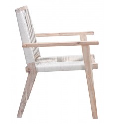 South Port Dining Chair White Wash & White (703851) - Zuo Modern  South Port Dining Chair White Wash & White (703851) - Zuo Modern